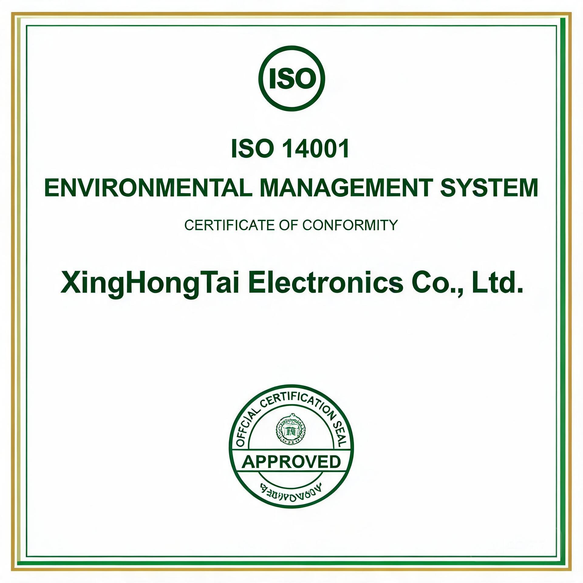 ISO 14001 Certificate