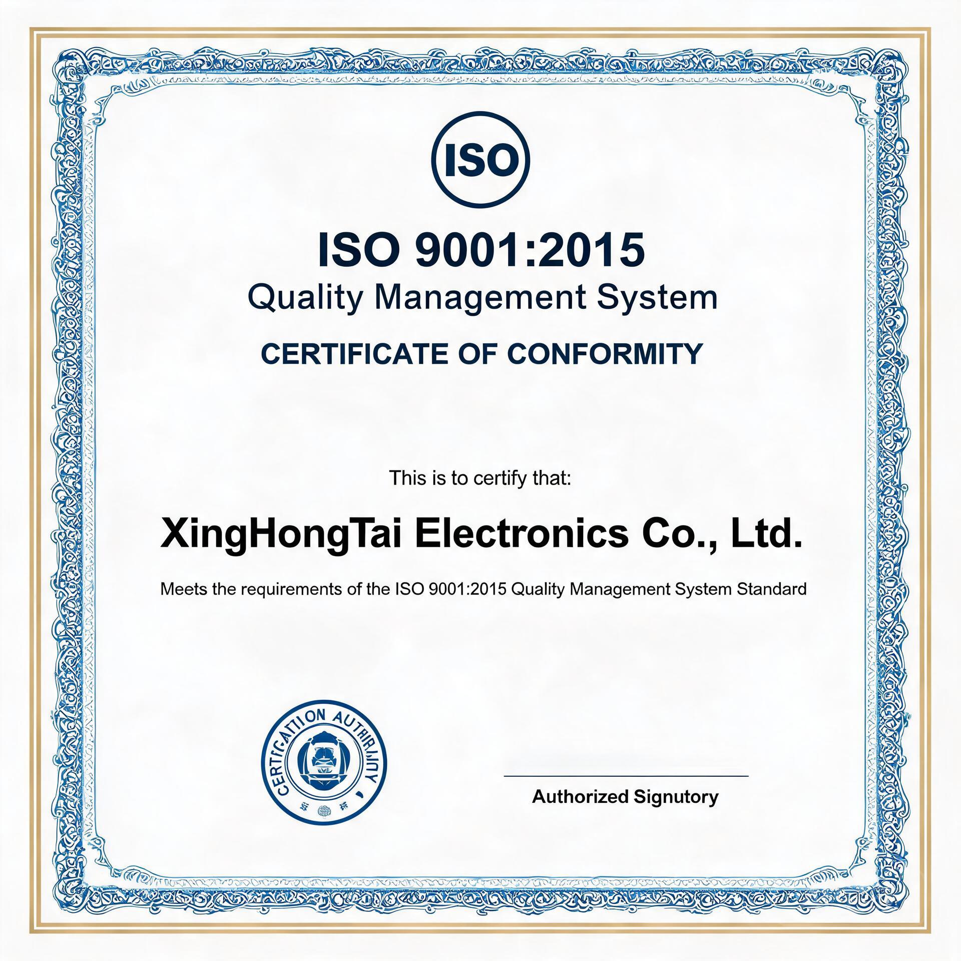 ISO 9001:2015 Certificate
