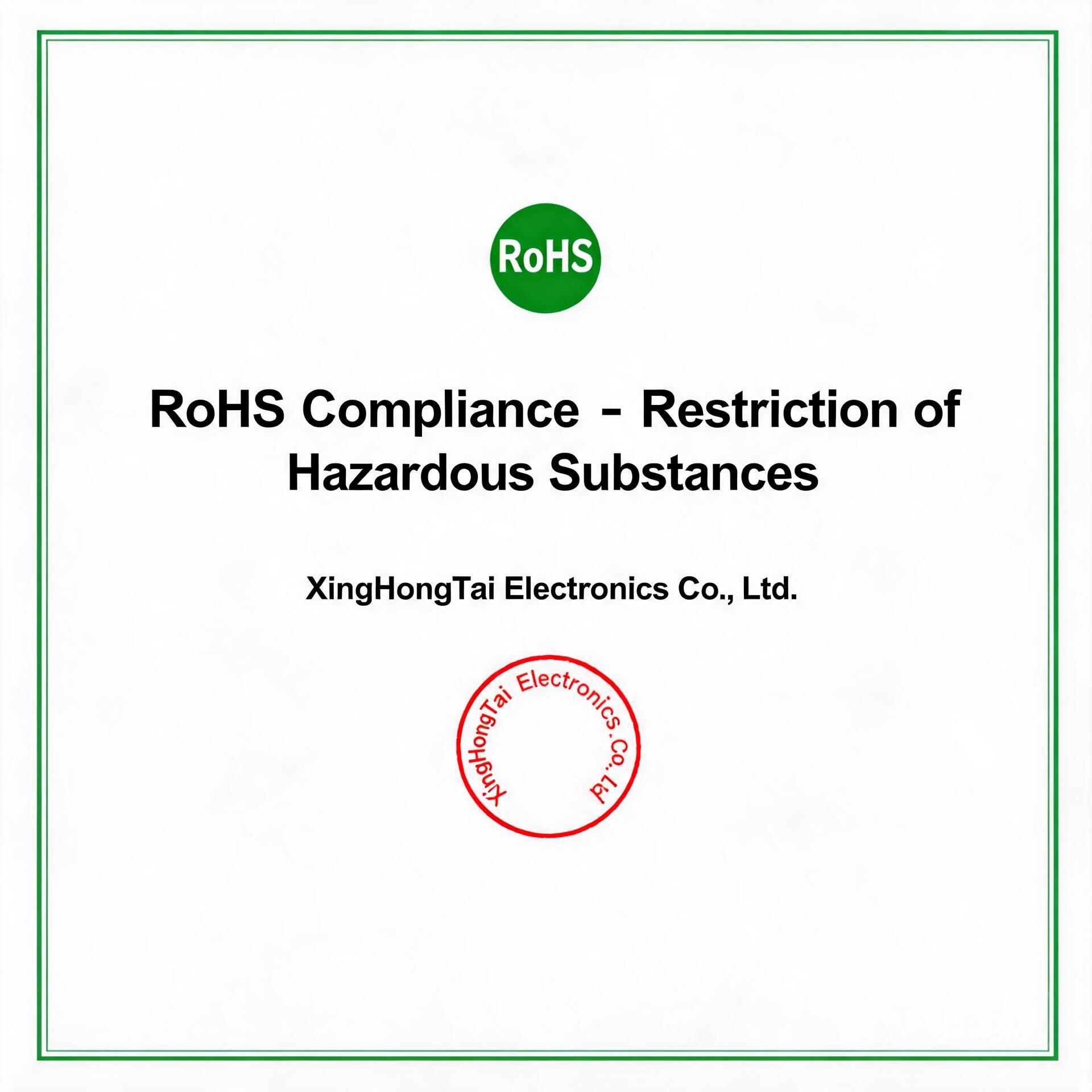 RoHS Compliance Certificate